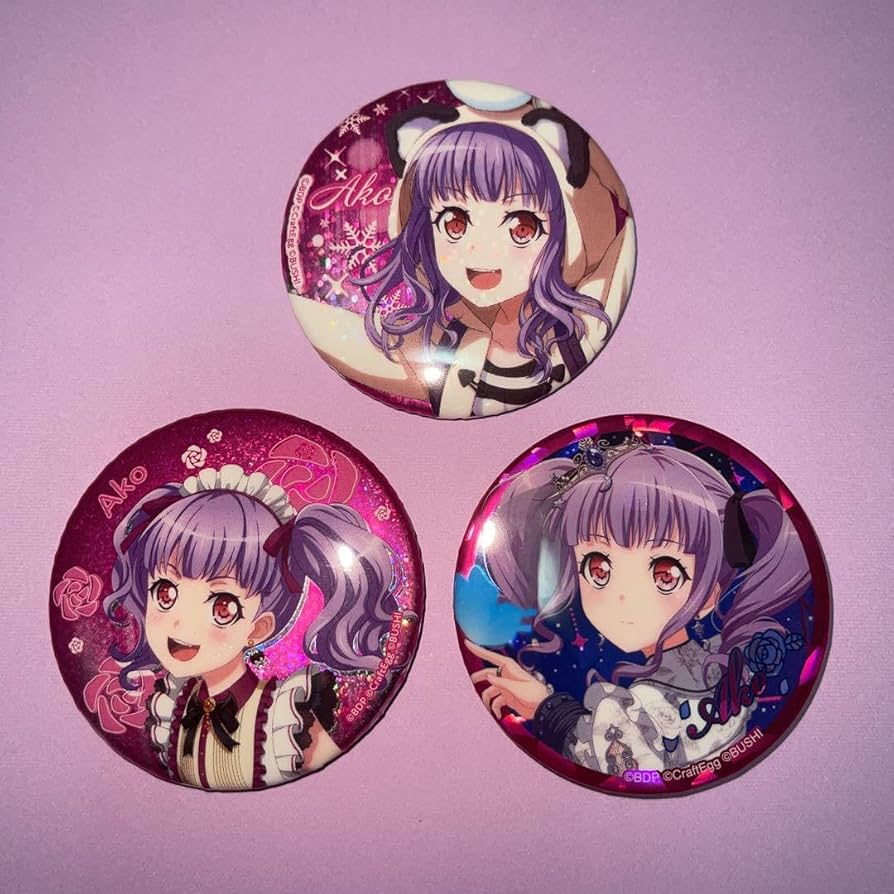 星街すいせい5周年記念バンドリ ガルパ 缶バッジ Holidays